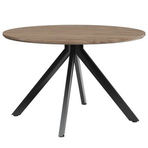 Bencmate Coffee Tables, Mid-Century Dining Table for 4-6 Person, Coffee Table for Kitchen,Dining Room,Living Room, Brown, 47.2"*47.2"*29.5" - 1 of 4