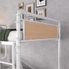 TIRAMISUBEST Twin XL over Twin XL Metal Bunk Bed - Industrial Style Detachable Bunk Beds with Safety Rails - White - 4 of 4