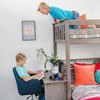 Max & Lily L-Shaped Twin over Full Bunk Bed with Bookcase and Desk - 4 of 4