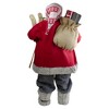 Northlight 4' Standing Santa Christmas Figure with Skis and Fur Boots - 4 of 4