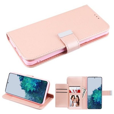 MyBat MyJacket Wallet Xtra Series Compatible With Samsung Galaxy S21 Plus - Rose Gold