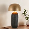 LNC Hecatonimos 2-Lights 25.6" Modern Metal-shade Table Lamp, Black and Gold - 2 of 4