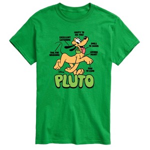 Men's - Disney - Pluto Diagram Short Sleeve Graphic T-Shirt - 1 of 4