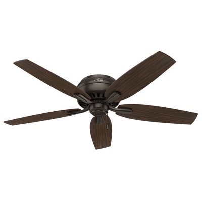 52" Premier Bronze Low Profile Ceiling Fan with LED Light