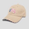 Wemco Men's USA Baseball Hat - Tan - 2 of 4