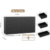 Jojoka Dresser for Bedroom,12 Drawer Dressers & Chests of Drawers, Wood Storage Drawer Dresser with Power Outlet - 2 of 4