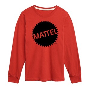 Boys' - Mattel - Mattel Original Logo Long Sleeve Graphic T-Shirt - 1 of 3