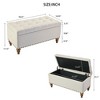 CAVINAS Retro Rivet Storage Ottoman Bench, Support Hinge Top, Upholstered Ottoman with Storage, End of Bed Bench, Ottoman Bench for Bedroom - 4 of 4