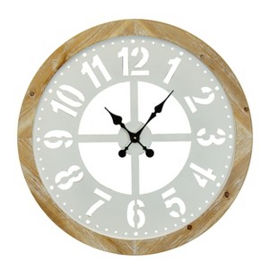 VIP Wood 31.5 in. Gray Wall Clock - 1 of 2