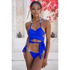 Moda Minx Arabian Nights 'Azure Blue' Ria Crystal Wrap Bikini Top - 3 of 4