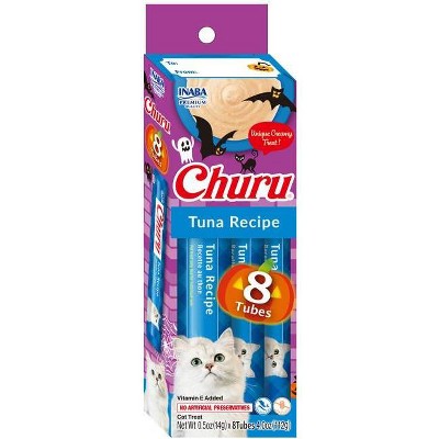 Inaba Churu Halloween Tuna Flavor Lickable Cat Treats - 4oz/8ct