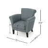 Christopher Knight Home Brice Contemporary Fabric Club Chair with Nailhead Trim - 3 of 4