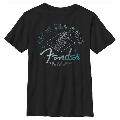 Boy s Fender Out of This World T Shirt Black Large