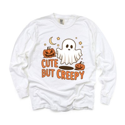 Simply Sage Market Women's Cute But Creepy Long Sleeve Garment Dyed Tee