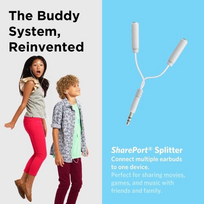 LiLGadgets BestBuds Kids Earbuds for School - Safe & Comfortable, Volume Limited, Wired in-Ear Kids Ear Buds - Blue