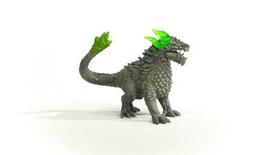 Gray and Green Stone Dragon Action Figure Toy Set