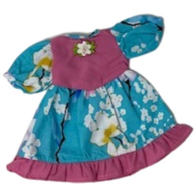 Doll Clothes Superstore Big Flower Dress For 14.5 Inch Dolls Like Wellie Wisher Glitter Girl Dolls
