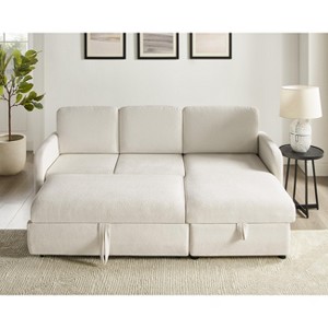 VANOMi 84’’ Pull-Out Sleeper Sofa with Storage Chaise - 1 of 4
