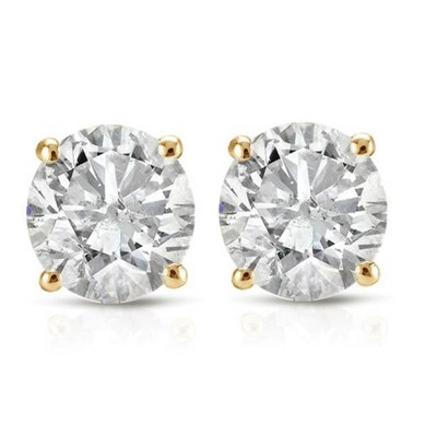 Pompeii3 1/3ct Diamond Studs 14K Yellow Gold