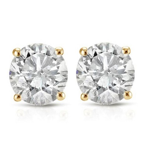 Pompeii3 1/3ct Diamond Studs 14k Yellow Gold : Target