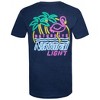 Adult Natural Light Naturdays Neon Sign Navy Blue Tee Shirt - 2 of 4