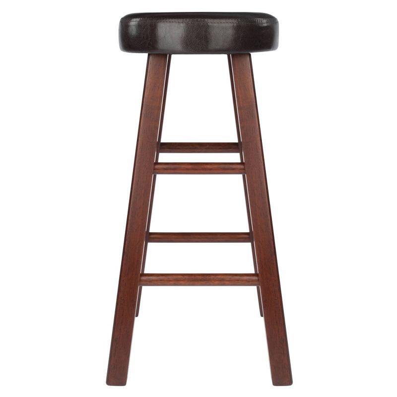 24&#34; 2pc Maria Cushioned Counter Height Barstools Walnut/Espresso - Winsome, 3 of 11