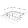 1pc Queen Size Velvet Upholstered Storage Daybed with Drawers, Tufted Backrest & Armrest, No Box Spring Needed - Baofuwish - 4 of 4