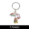 Unique Bargains Christmas Keychain Double Ring Zinc Alloy Multi-colored 1 Pc - 2 of 3