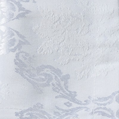 White Damask Cotton Polyester Table Runner