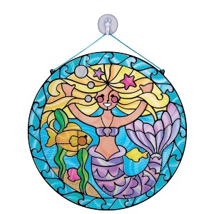 Melissa & Doug Stained Glass Made Easy Activity Kit: Mermaids - 140+ Stickers - 1 of 4
