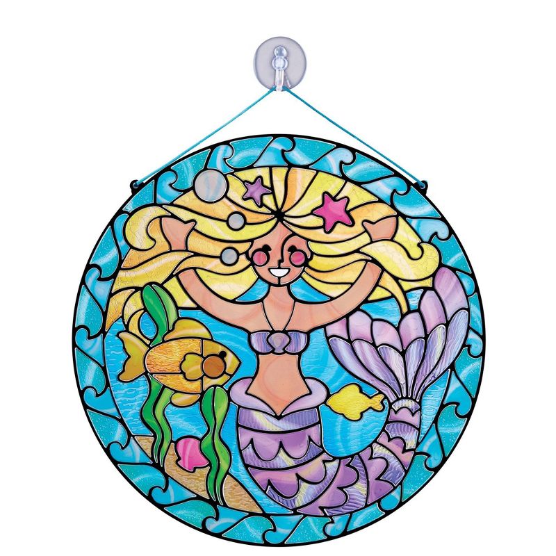 Melissa &#38; Doug Stained Glass Made Easy Activity Kit: Mermaids - 140+ Stickers, 1 of 16
