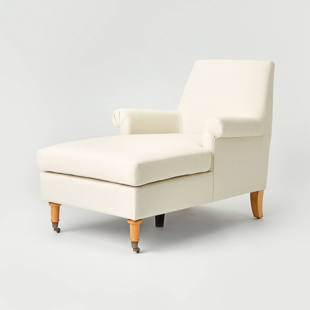 Photos - Chair Mercer Chaise Natural Linen - Threshold™ designed with Studio McGee