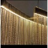Modern LED Pendant light Aluminum Tassel Linear Chandeliers Dimmable Home Decor - 3 of 4
