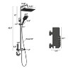 FUFU&GAGA Thermostatic Bathroom Shower System with Multiple Spray Modes,LED Display - 3 of 4