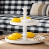 Dexmalle Two-Tiered Round Wooden Tray - 3 of 4