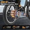 Costway Folding Electric Mountain Bike for Adults with 20" Fat Tires 750W Brushless Motor 54V 13Ah UL2849 - 2 of 4