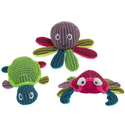 Multipet Coral Creatures Assorted Animals Dog Toy