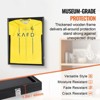 VEVOR Jersey Display Frame Case, 23.3 x 31.2 x 1.5 in, Large Lockable Sport Jersey Shadow Box with 98% UV Protection PC Glass and Hangers, Black - 3 of 4