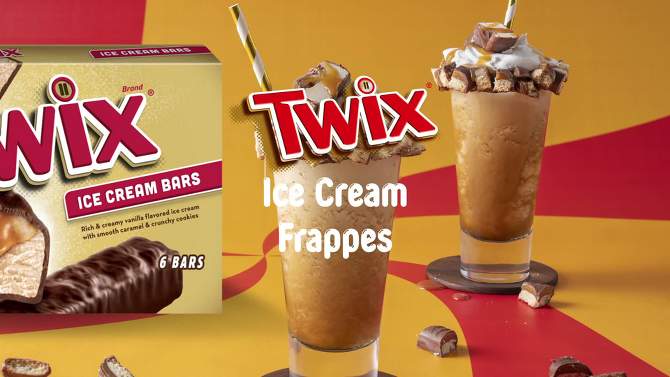 TWIX Vanilla Ice Cream Bars - 6ct, 2 of 8, play video