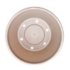 Bloem Terra 8" Diameter Round Resin Planter Pot with Pre-Drilled Drainage Holes for Indoor and Outdoor Gardening, Pebblestone Beige - 3 of 4