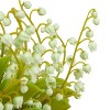 National Tree Company 11" Lily of the Valley Bouquet Artificial Flowers: Indoor Faux Plant in Wicker Basket - 3 of 4
