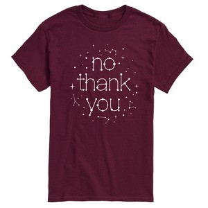 Men's - Instant Message - No Thank You Celestial Stars Constellation Short Sleeve Graphic T-Shirt - 1 of 4