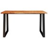 vidaXL Dining Table with Live Edge 55.1 in.x31.5 in.x29.5 in. Solid Wood Acacia - 4 of 4