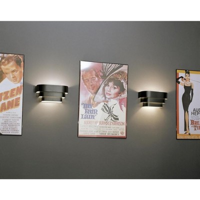 White Chrome Dimmable Direct Wired Electric Wall Sconce
