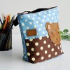Slickblue Cute Bear Hand-Appliqued Tote Bag for Kids —Multi Color & Sizes, Shoulder Strap, Interior Pocket - 2 of 3