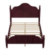 Okak Full/Queen Vintage Platform Beds with Headboard & Support Slats,Solid Wood Bed Frame for Primary Bedroom,No Spring Box Needed - 4 of 4