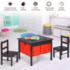 Safstar 2-in-1 Kids Activity Table & 2 Chairs Set w/Storage Building Block Table - 4 of 4