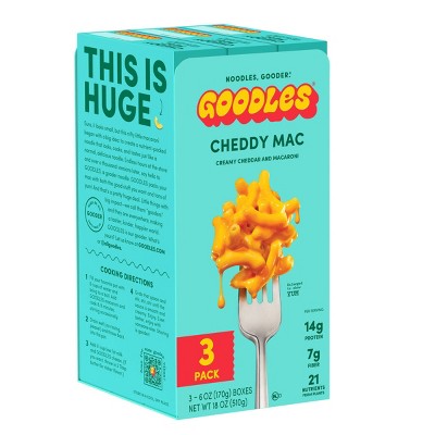 Goodles Mac & Cheese Cheddy Mac - 3ct / 18oz