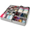 Wondersome Drawer Organizer for Clothes - 6-Pack of Underwear, Sock, Bra, Tie and Clothing Divider - Bedroom Shelf/Cabinet Storage Organization - 2 of 4