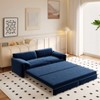 TIRAMISUBEST Queen Size Pull Out Sofa Bed, 3-in-1 Convertible Chaise Lounge Sleeper Sofa with Side Storage Pockets - 2 of 4